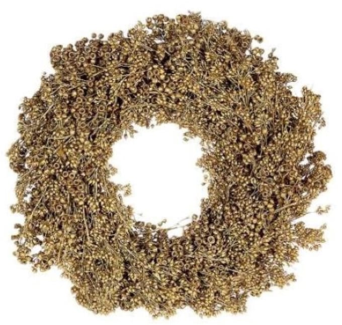 DBT Krans Landelijk-Natuurlijke Materialen Goud-Brons D 30 cm