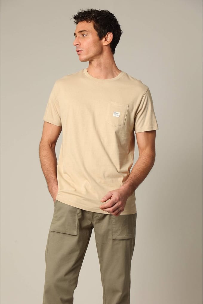 Deeluxe Basito T-shirt Met Korte Mouwen Beige M Man