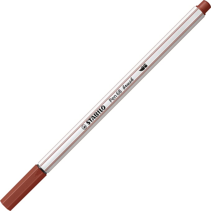 STABILO Pen 68 Brush - Viltstift - Sienna (75)