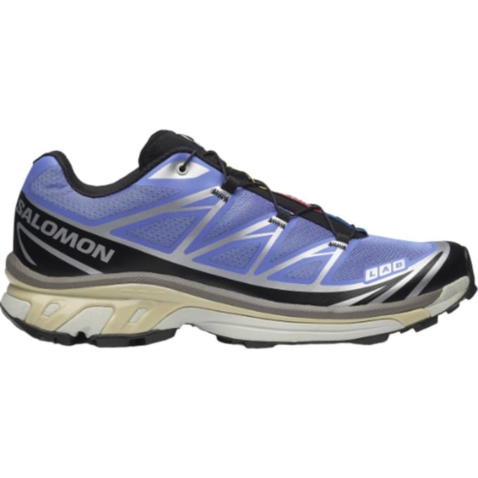 Salomon XT-6 Ultramarine Zilver Zwart Unisex Sneakers Blauwe Schoenen-Zilver L47865100 40⅔ gray