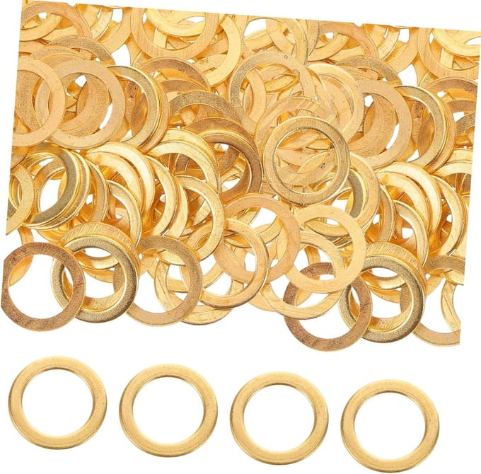 Skateboard Onderdelen - Ringenset - Skateboard Reparatie - Universele Compatibiliteit - 100 stuks - Goud
