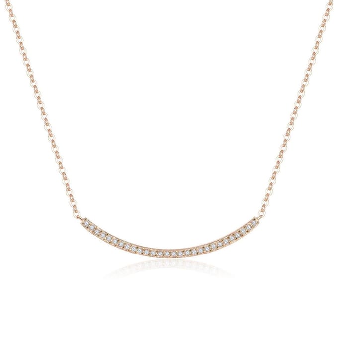 Di Lusso - Collier Cannes - Swarovski Crystals - Rosé - Dames - 42 cm