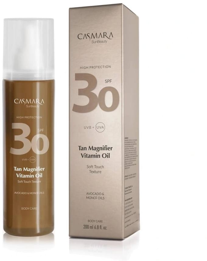 Casmara Tan Magnifier Vitamin Oil LSF 30 / watervaste zonnebescherming 200 ml