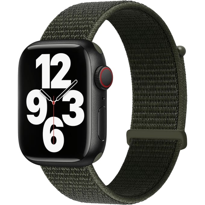 Kalebol Apple Watch Nylon Bandje 41-42mm Groen