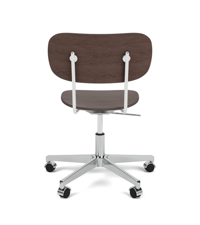 Audo Co Task Chair - Dark Stained Oak / Dark Stained Oak - aluminium hoogglans gepolijst