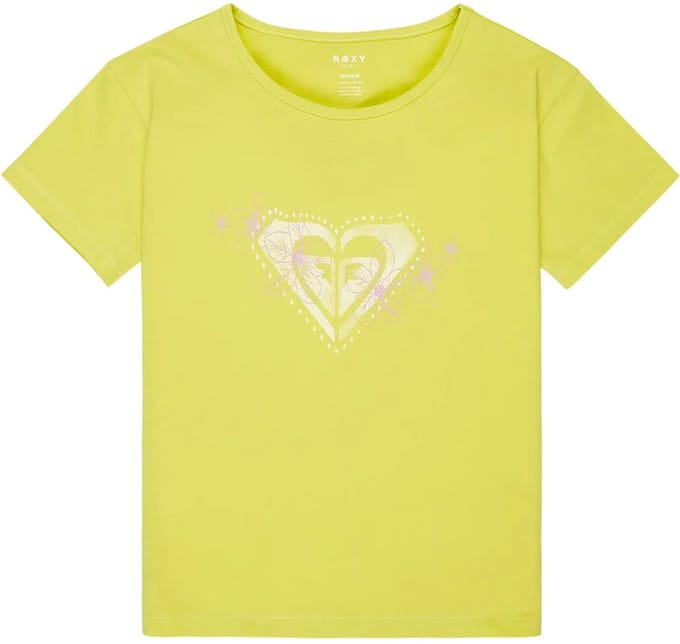 Roxy Lilyregular Night T-shirt Met Korte Mouwen Groen,Geel 14 Years Meisje