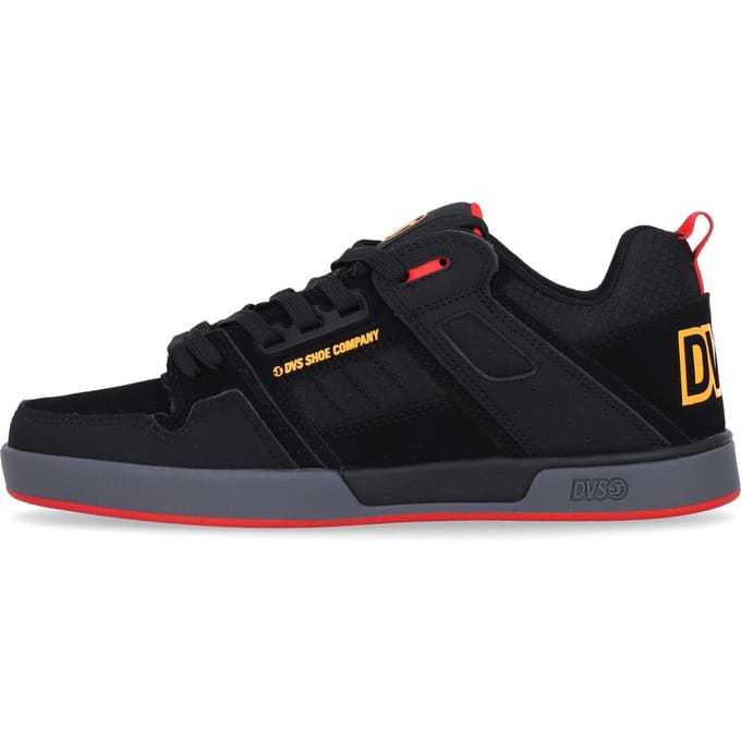 Comanche 2.0+ heren skateschoenen zwart/geel/rood nubuck