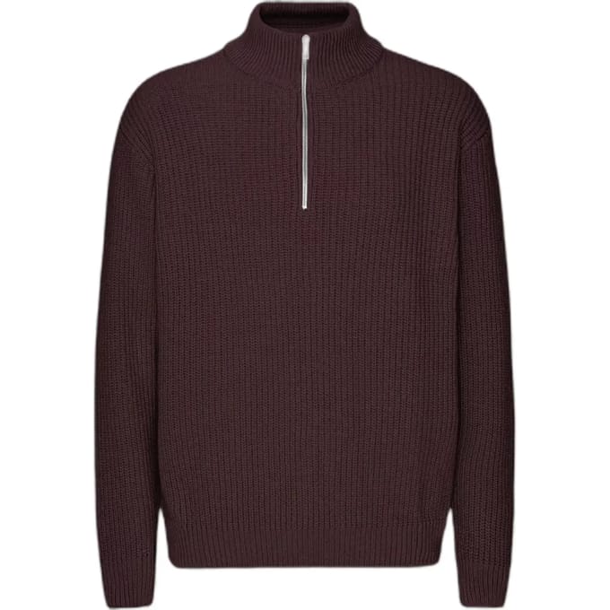 Pull met 1/4 rits Colorful Standard Merino