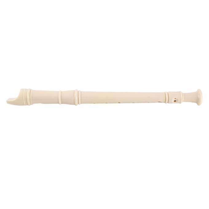 Flûte à bec soprano portable légère à 8 trous, clarinette ABS pour étudiants et enfants, blanche white