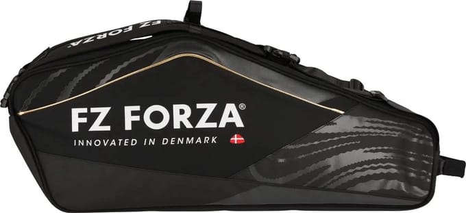 FZ Forza Tour line badminton racketbag - 6rackets - zwart/goud