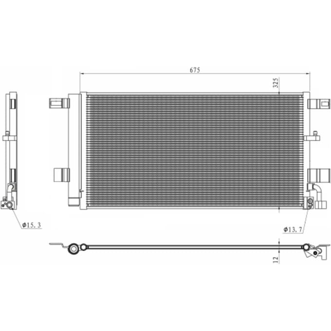 Condensor, airconditioning NRF 350454