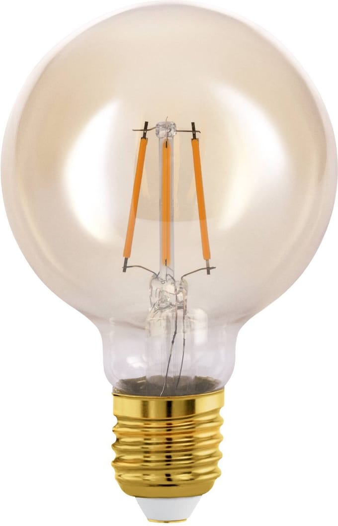 EGLO LED Lamp - E27 - Ø 8 cm - Amber - 2200K - 350 lumen