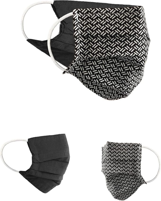 Omkeerbaar katoenen mondmasker set van 2 - Unisex