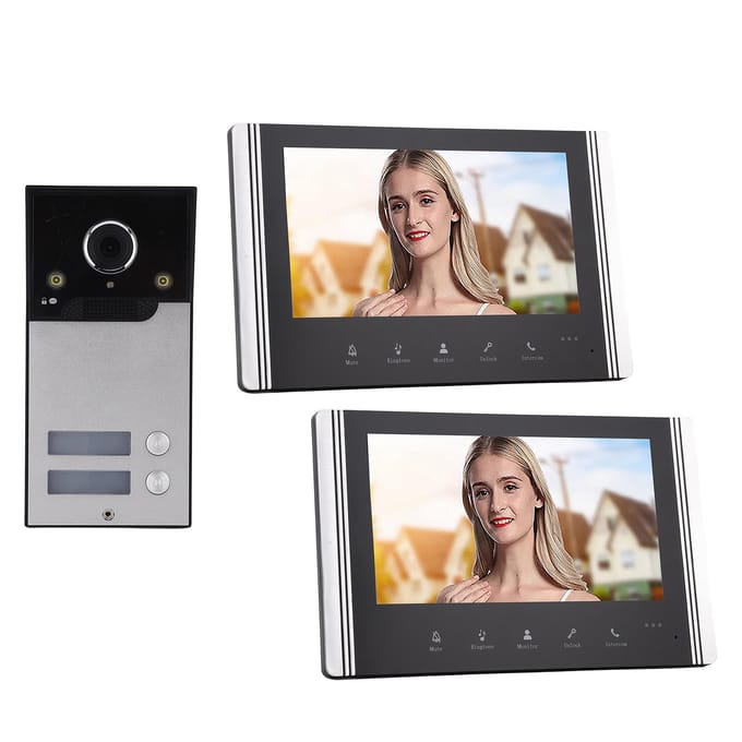 Video Deurbel Intercom Systeem 7in TFT LCD Scherm 120 graden Groothoek voor Huis Appartement