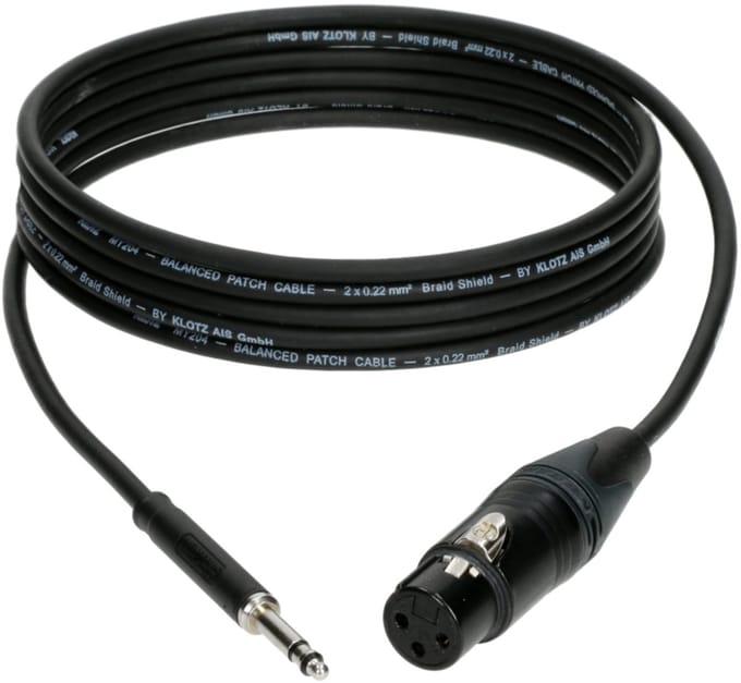 Klotz M4TF1-0300 Patchkabel 3 m - Stereo patch kabel