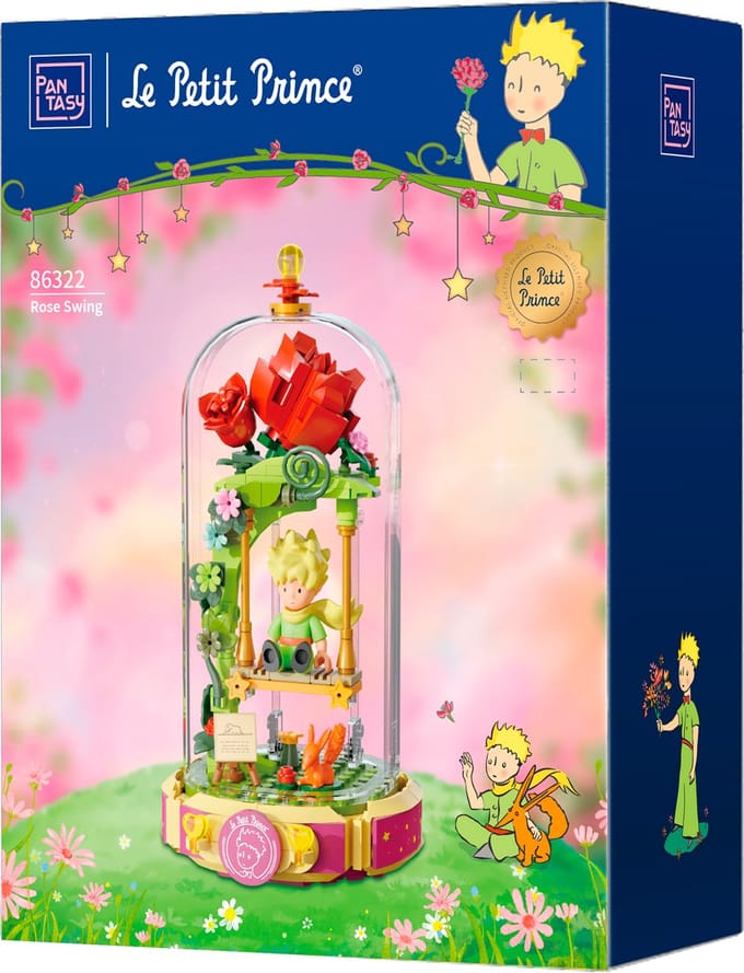 Pantasy, 3D Bouwblokjes, Le Petit Prince, Eternity Serie, Rose Swing, 86322, 9,9x11,1x19,7cm