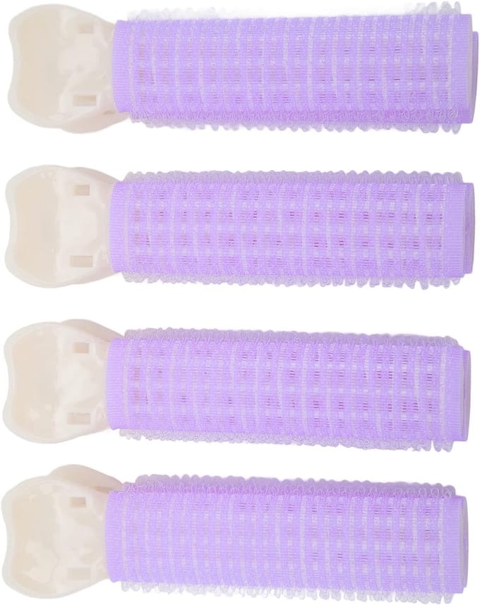 Haarwortelclips - Volume Clips - Dagelijkse Styling - Hittevrije Krullen - 4 Stuks - Paars