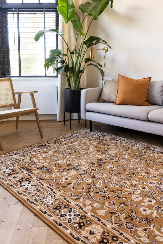 Vintage Vloerkleed Nazly Geel - 190 x 280 cm (L)
