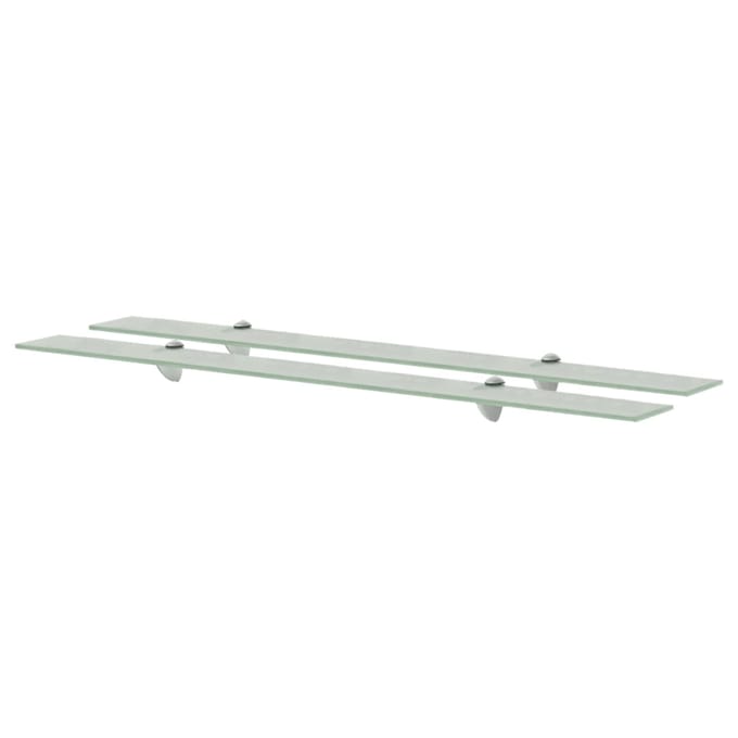 vidaXL - Schappen - zwevend - 2 - st - 100x20 - cm - 8 - mm - glas