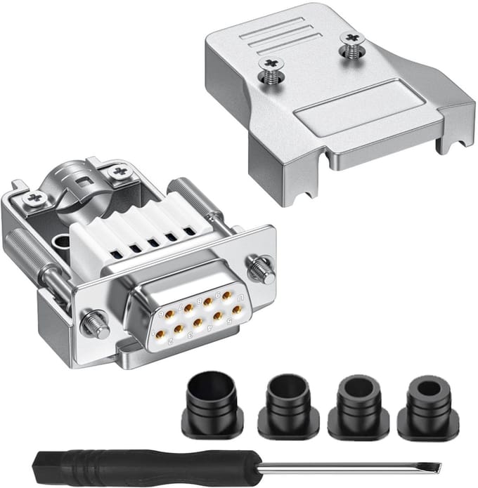 QIANRENON DB9 Solderless Serial Adapter - Compact en Duurzaam voor RS232/RS485/RS422