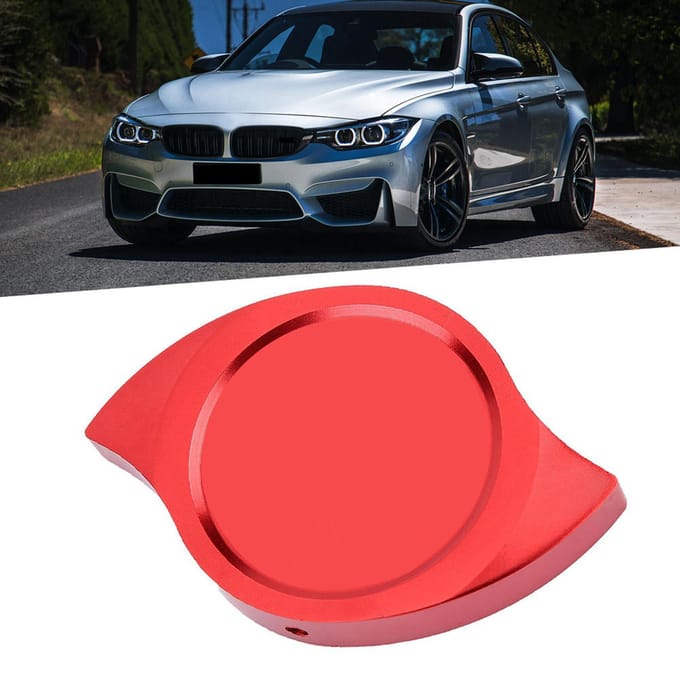 1 stuks Auto Modificatie Aluminium Dop Decoratieve Afdekkingen Rood rood