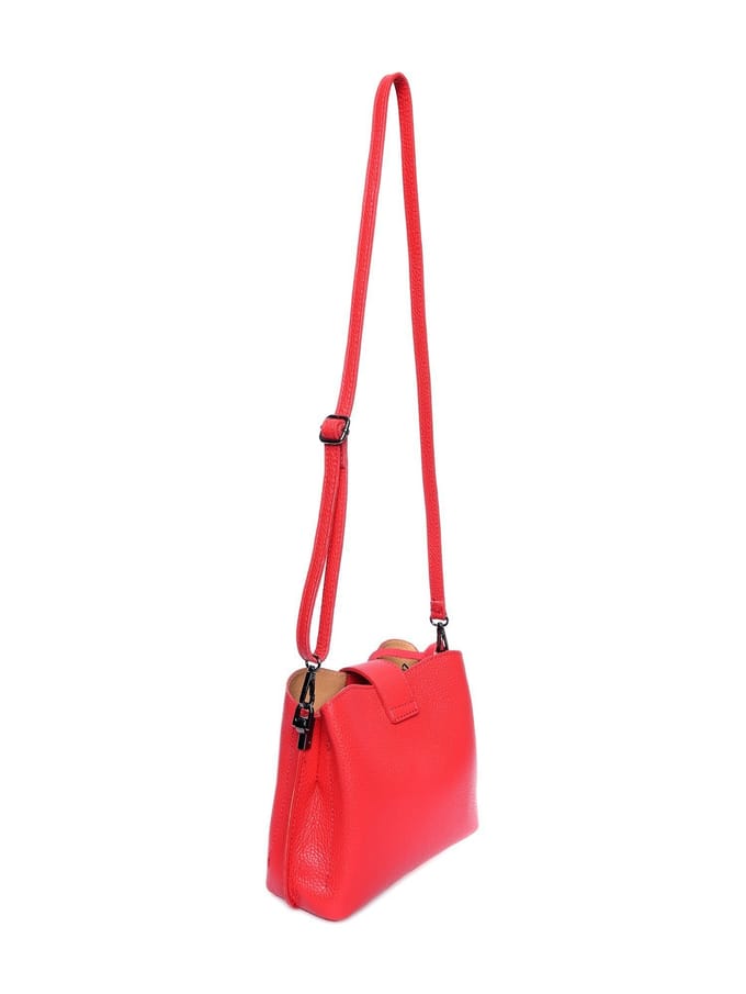 Luisa Vannini Rood Rundleer Tas