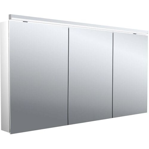Emco flat 2 Classic LED light mirror cabinet 140 cm, with LED top light, 3 doors 979706506