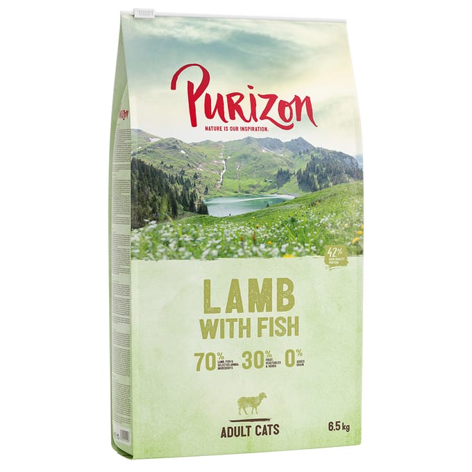 2x6,5kg Adult Lam & Vis Purizon Kattenvoer