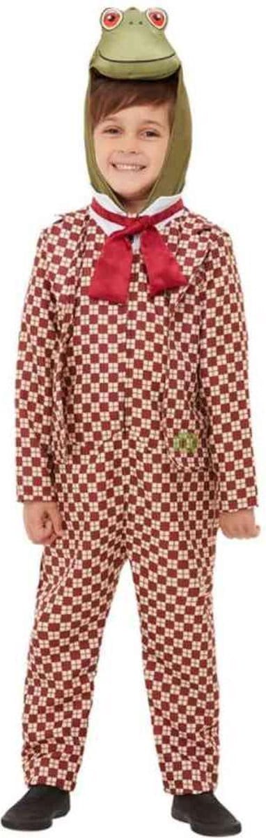 Smiffys - Wind In The Willows Deluxe Toad Kinder Kostuum - Kids tm 4 jaar - Rood