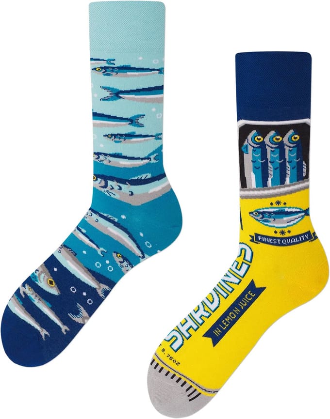 Many Mornings unisex sokken - The Sardines - Unisex - Maat: 43 - 46