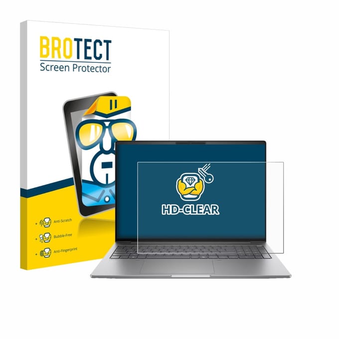 BROTECT - Screenprotector voor HP ZBook 8 G1i 16" - Folie Beschermfolie transparant