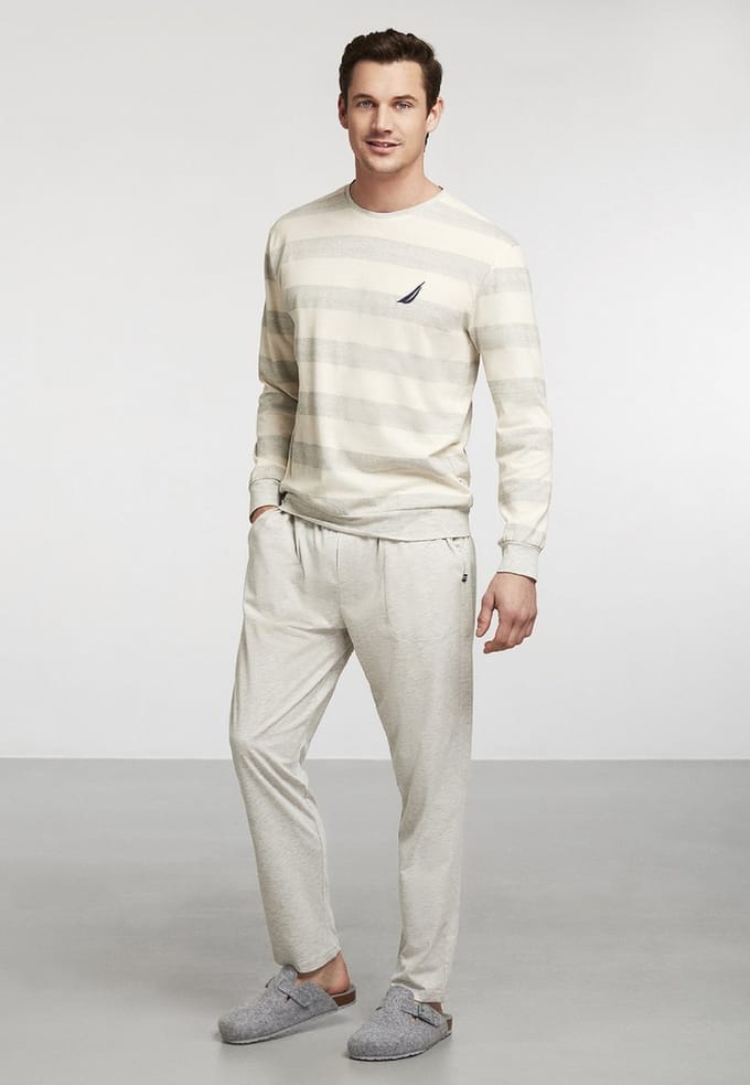 Nautica - Pyjama Set Voor Heren, Lange Mouwen - XXL