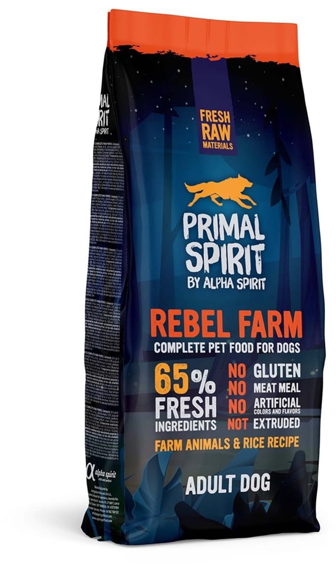 Primal Spirit Dog Rebel Farm 65% 12 kg