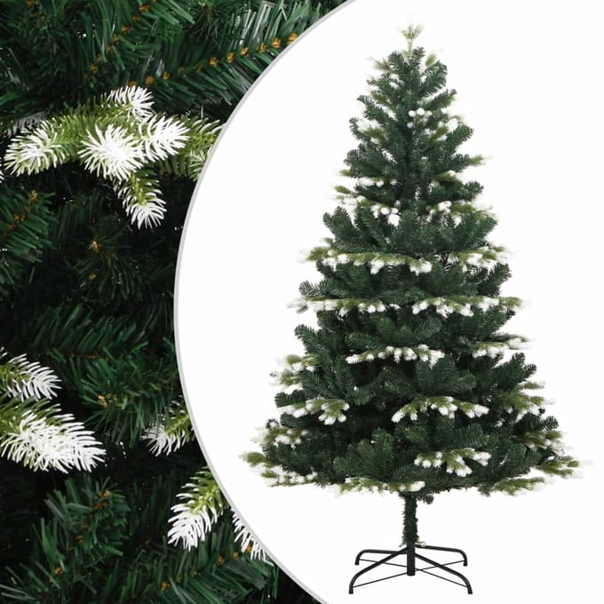 vidaXL - Kunstkerstboom - met - scharnieren - en - sneeuw - 240 - cm