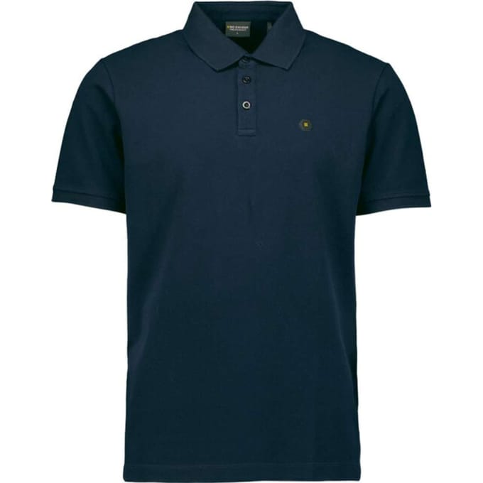 No Excess Polo pique garment dyed night