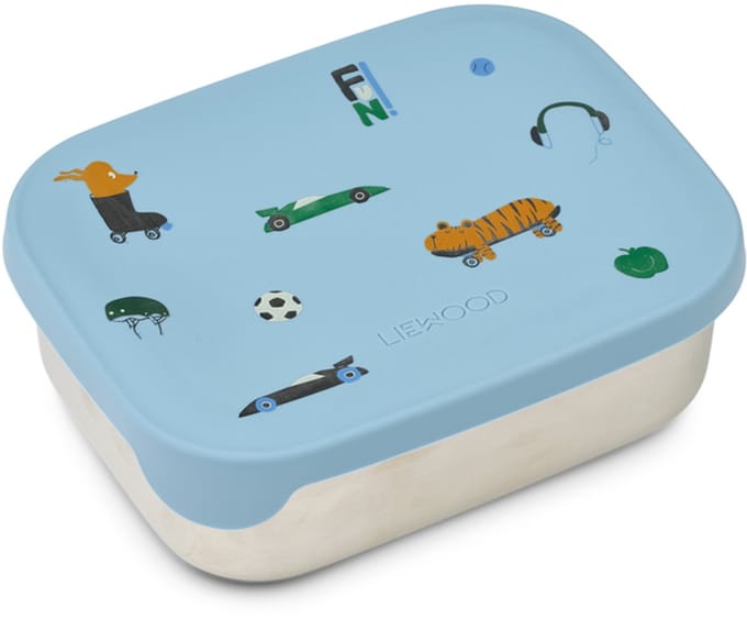 Liewood Arthur Lunchbox - 900ml - Fun / Beach blue