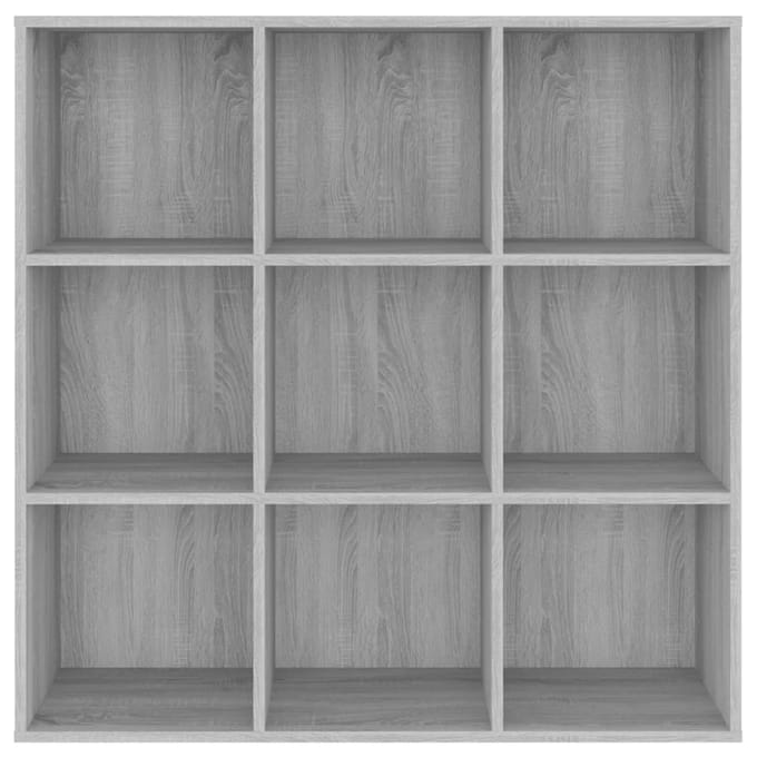 vidaXL - Boekenkast - 98x29x97,5 - cm - grijs - sonoma - eikenkleurig