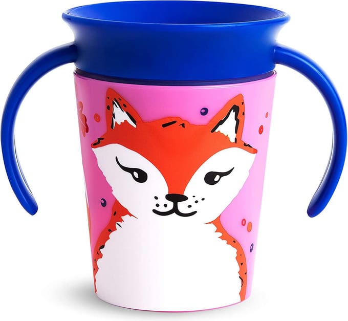 Munchkin Junior Kubek WildLove 360° z uszami lis 177 ml