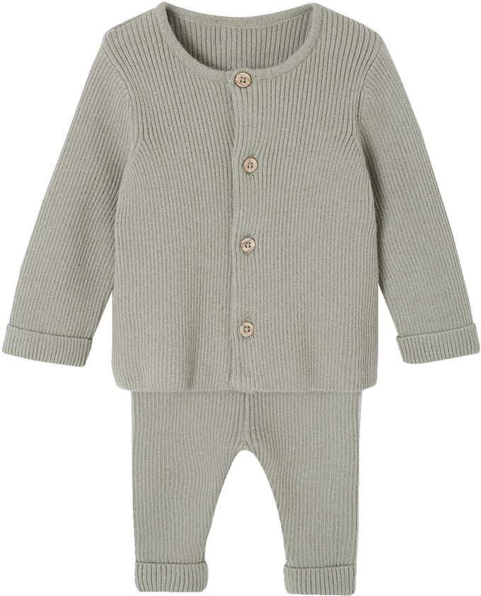 Vertbaudet Set met shirt en broek voor baby's van tricot