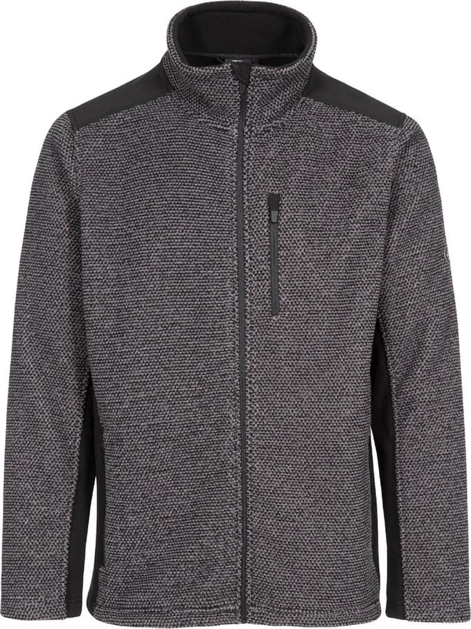 Trespass fleecejas/fleecepullover Faratino - Herenfleece At300 donkergrijs gestreept