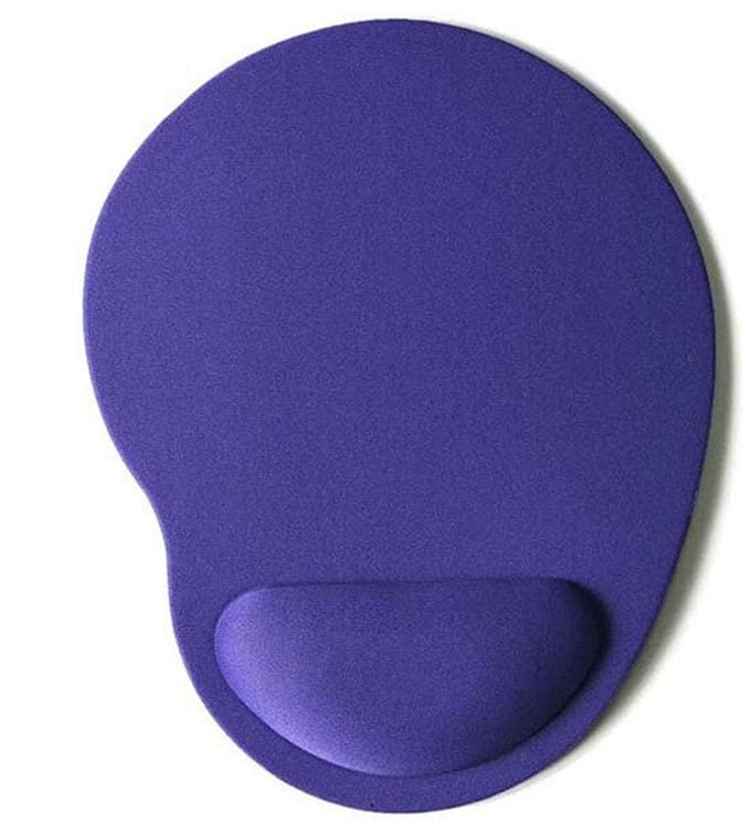 Gadgetpoint - Antislip Muismat - Polssteun - Mousepad - Rond Paars