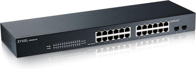 Netwerk Switch - Gigabit Switch - Netwerk Beheer - Smart Managed - 24 Poorts - Zwart