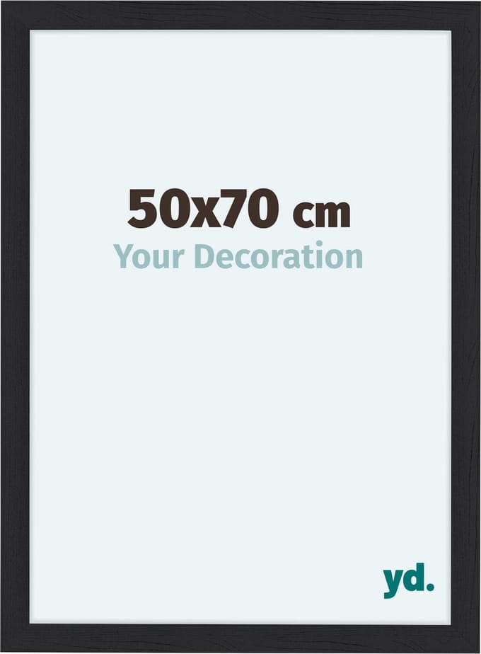 Your Decoration - Fotolijst 50x70 cm - MDF - Zwart Houtnerf - Como