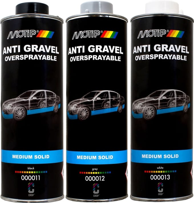MoTip Anti Steenslag in 1 liter Onderschroefbus Wit