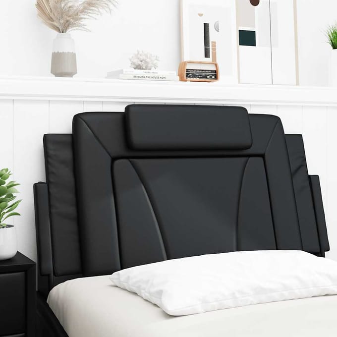 vidaXL - Hoofdbordkussen - "Viana" - Zwart - 100 - cm - Kunstleer
