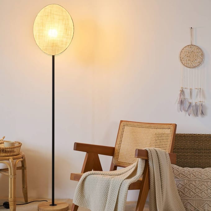 Paulmann Pauleen Staande lamp Boho Darling E27 320x1670 mm max. 20W Beige, Zwart Hout, Metaal, Linnen