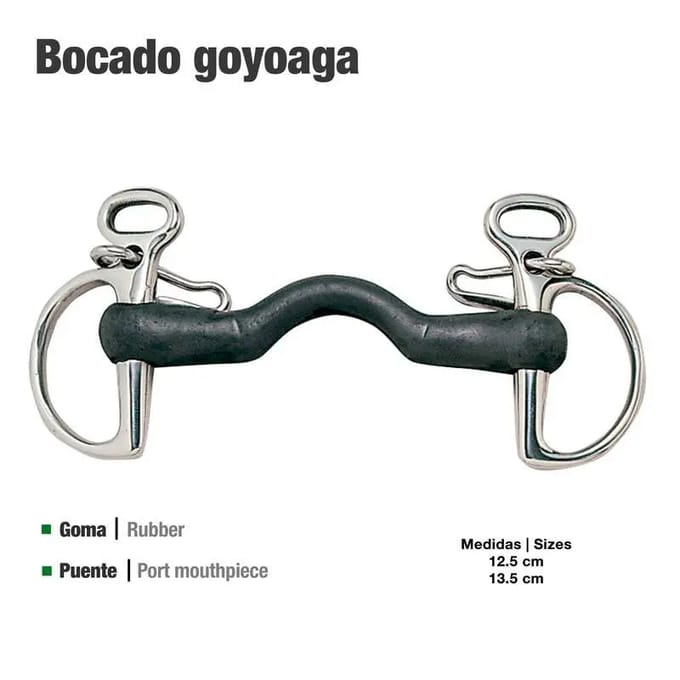 Rubber Bit voor Paard Zaldi Goyoaga 21102R