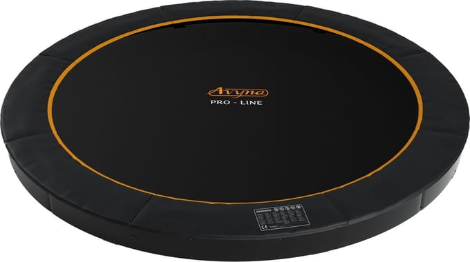 Avyna FlatLevel Trampoline Ø430 cm – Zwart – Rond – Premium Ingraafmodel