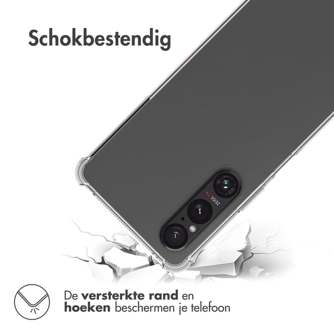 imoshion Hoesje - Geschikt voor Sony Xperia 1 VI - Shockproof Case - Transparant