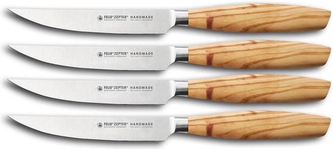 Felix Solingen Olive Steak - Steakmes - set van 4 - Size S